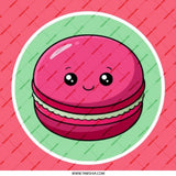 Macaron Pinback Button, Cute Food Button, Kawaii Macaron Pin, Dessert Lover Gift, Sweet Treat, Unique Button, Gift For Baker, Foodie - Tawshia