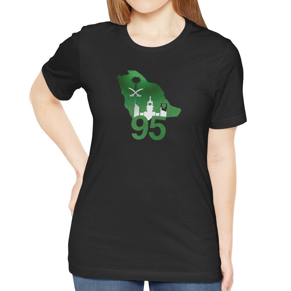 Saudi Arabia 95 Map Graphic T-shirt product type