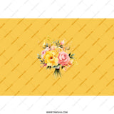Floral Tumbler, Watercolor Flowers, Rose Bouquet, Gift for Her, Flower Lover, Elegant Tumbler, Yellow Tumbler, Stylish Tumbler - Tawshia