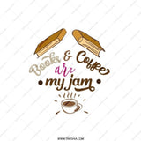 Books and Coffee Pocket Mirror, Reader Gift, Book Lover, Coffee Lover, Bookish Gift, Cute Compact Mirror, Gift for Best Friend - Tawshia