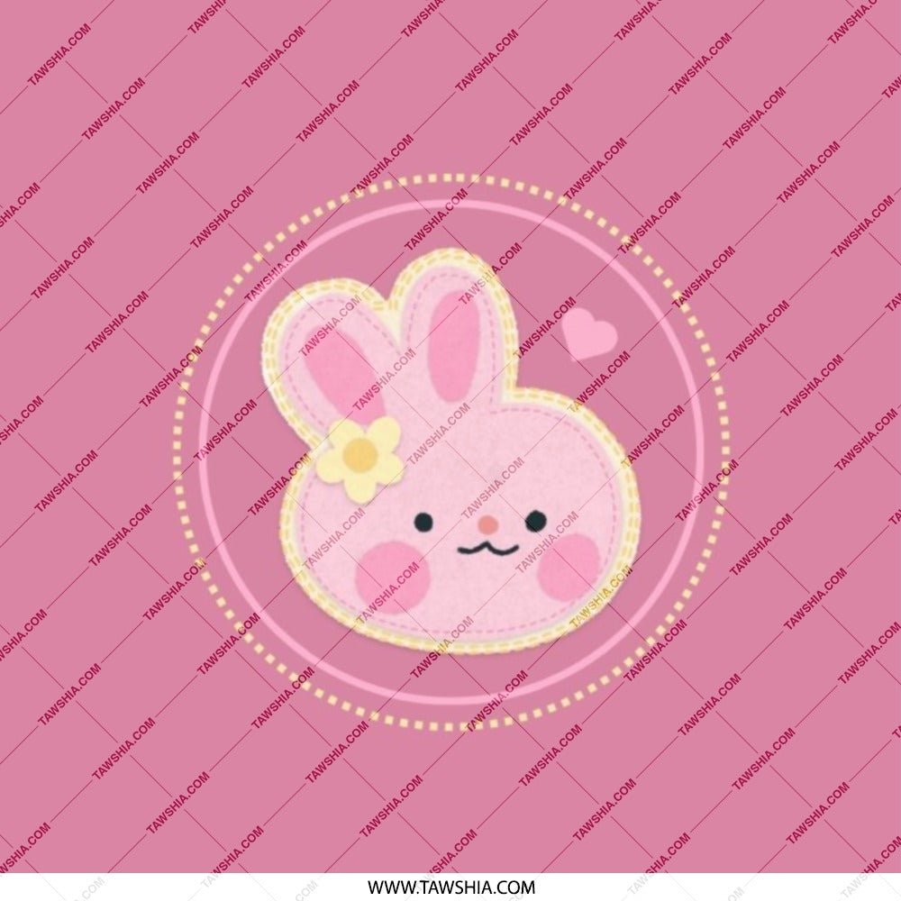 Cute Bunny Pocket Mirror, Kawaii Rabbit Makeup Mirror, Pink Bunny Cosmetic Mirror, Gift for Easter, Bunny Lover, Spring Decor Pocket Mirror - Tawshia