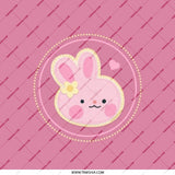 Cute Bunny Pocket Mirror, Kawaii Rabbit Makeup Mirror, Pink Bunny Cosmetic Mirror, Gift for Easter, Bunny Lover, Spring Decor Pocket Mirror - Tawshia
