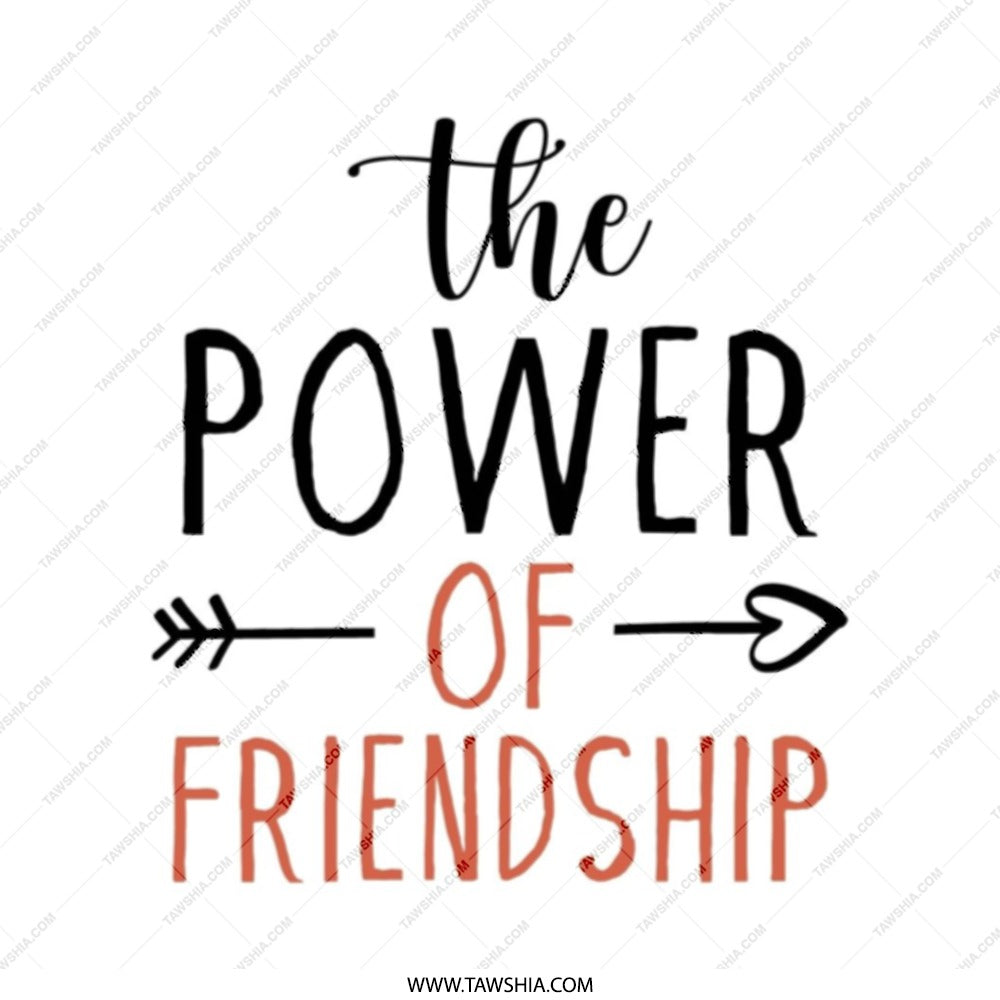 Friendship Power Tote Bag, Best Friend Gift, Everyday Carryall Bag, Friends Appreciation Present, Inspirational Tote Bag, Shopping Bag - Tawshia