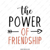 Friendship Power Tote Bag, Best Friend Gift, Everyday Carryall Bag, Friends Appreciation Present, Inspirational Tote Bag, Shopping Bag - Tawshia