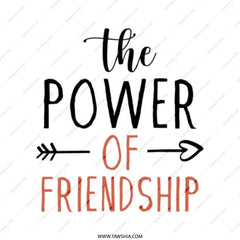 Friendship Power Tote Bag, Best Friend Gift, Everyday Carryall Bag, Friends Appreciation Present, Inspirational Tote Bag, Shopping Bag - Tawshia