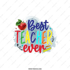 Best Teacher Ever Pillow, Teacher Appreciation Gift, Colorful Pillow, Teacher Gift, Thank You Gift, Teacher Decor, School Pillow, Classroom - Tawshia