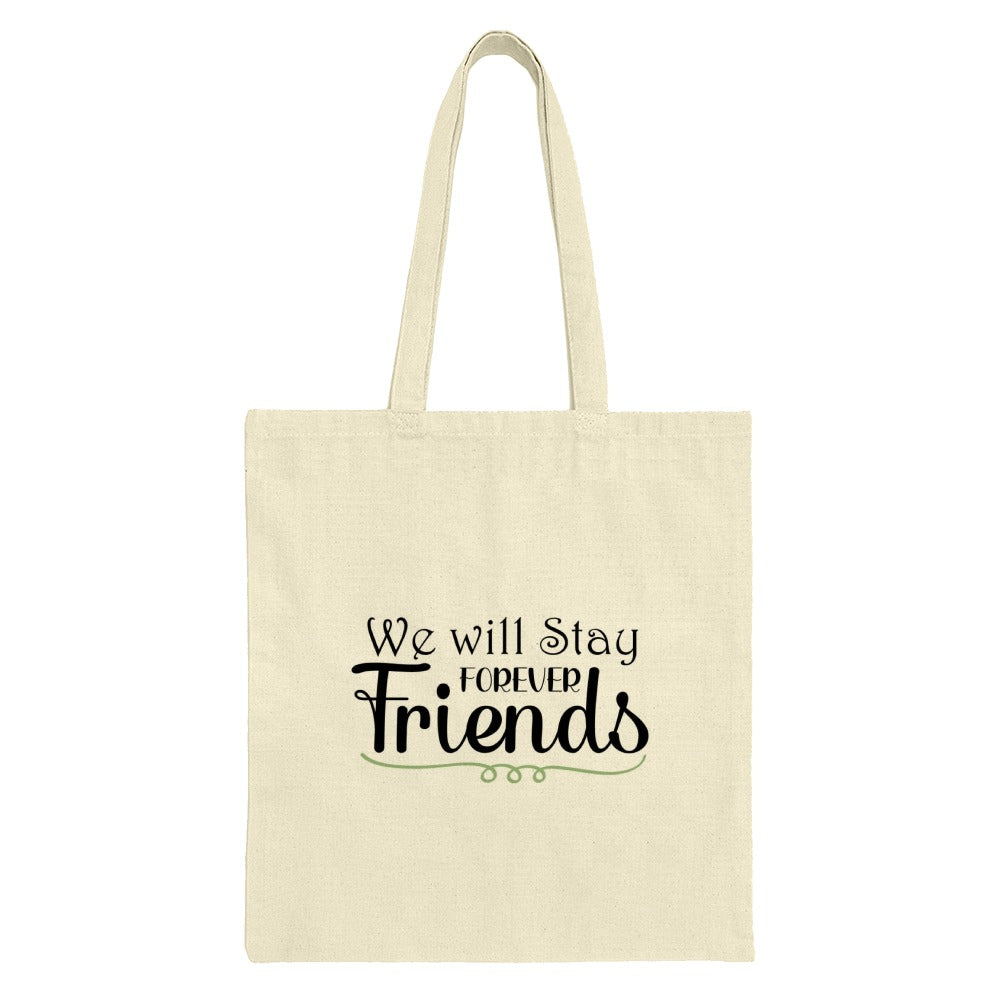 Forever Friends Tote Bag, Friendship Gift, Best Friend Present, Cute Tote, Shoulder Bag, Gift for Her, Everyday Bag - Tawshia