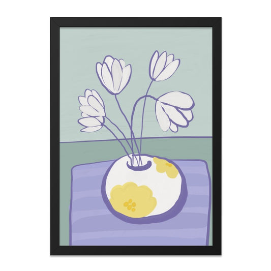 Tulip Wall Art, Floral Print, Flower Artwork, Home Decor, Botanical Art, Minimalist Wall Decor, Contemporary Wall Art - Tawshia
