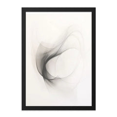 Abstract Smoke Wall Art, Minimalist Line Art Print, Modern Home Decor, Fine Art Wall Decor, Stylish Contemporary Art - Tawshia