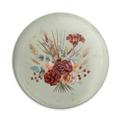 Floral Bouquet Pinback Button, Burgundy Red Flowers Button, Unique Trendy Button, Boho Chic Button, Botanical Button, Elegant Button - Tawshia