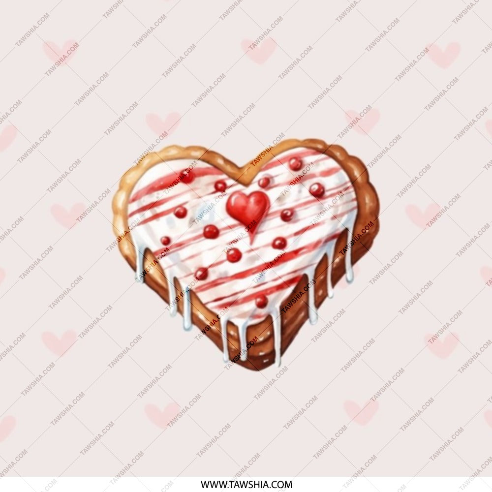 Heart Cookie Pocket Mirror, Valentines Day Gift, Sweet Treat Design, Cute Pocket Mirror, Compact Mirror, Makeup Mirror, Purse Mirror - Tawshia