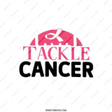 Tackle Cancer Pillow, Pink Ribbon Pillow, Cancer Awareness Pillow, Decorative Pillow, Home Decor, Inspirational Gift - Tawshia
