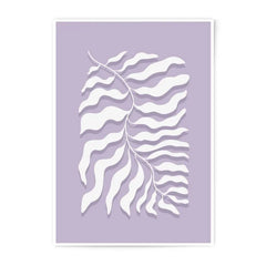 Abstract Leaf Photographic Print, Modern Art Decor, Minimalist Botanical Art, Home Wall Decor, Purple Artwork - Tawshia