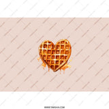 Waffle Heart Tumbler, Food Lover Gift, Cute Tumbler, Unique Design Tumbler, Gift for Her, Valentine's Day Present, Heart Tumbler - Tawshia