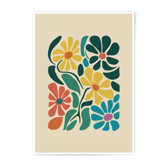 Floral Photographic Print, Colorful Flower Art Print, Botanical Wall Decor, Modern Home Decor, Abstract Flower Poster, Flower Print - Tawshia