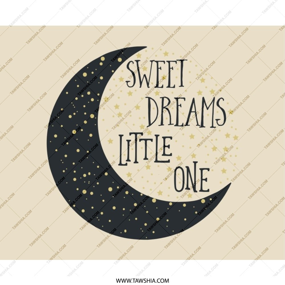 Sweet Dreams Little One Mouse Pad, Celestial Nursery Decor, Starry Moon Design, Cute Office Accessory, Unique Desk Mat - Tawshia