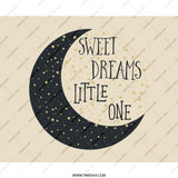 Sweet Dreams Little One Mouse Pad, Celestial Nursery Decor, Starry Moon Design, Cute Office Accessory, Unique Desk Mat - Tawshia