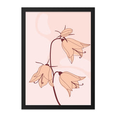 Minimalist Floral Wall Art, Abstract Flower Print, Botanical Home Decor, Modern Art Print, Neutral Tone Art, Simple Living Art - Tawshia