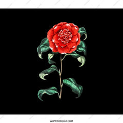 Red Camellia Flower Backpack, Floral Art Backpack, Botanical Backpack, Gift For Flower Lover, School Backpack, Everyday Backpack - Tawshia