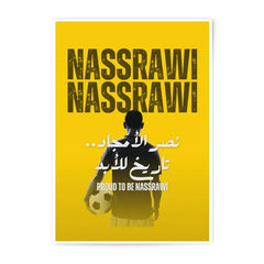 Nassrawi Photographic Print, Football Art Print, Arabic Calligraphy Wall Decor, Soccer Fan Gift, Sports Wall Art, Home Decor - Tawshia