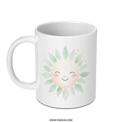 Smiling Sun Mug, Cute Coffee Mug, Positive Vibes, Morning Mug, Happy Face Mug, Tea Mug, Gift for Her, Sunshine Mug, Gift for Friend - Tawshia