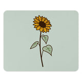 Sunflower Mouse Pad, Floral Mousepad, Cute Desk Decor, Botanical Office, Flower Lover Gift, Aesthetic Mousepad, Nature Inspired Design - Tawshia