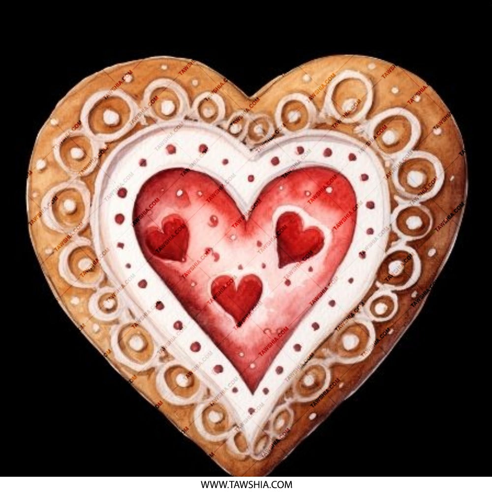 Heart Cookie Pinback Button, Valentine's Day Button, Sweet Treat Pin, Cute Heart Badge, Love Pin, Gift for Her, Holiday Celebration - Tawshia