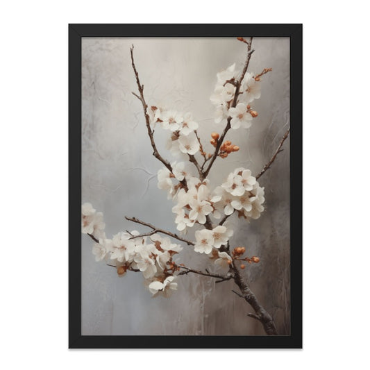 Cherry Blossom Wall Art, Floral Wall Decor, Japanese Art Print, Botanical Wall Hanging, Spring Decor, Minimalist Art, Nature Wall Decor - Tawshia