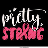 Pretty Strong Pinback Button, Breast Cancer Awareness Pin Button, Hope Badge, Inspirational Gift, Support Ribbon Pin, Awareness Pin Button - Tawshia