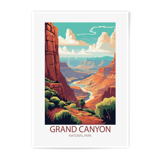 Grand Canyon Art, National Park Photographic Print, Southwest Decor, Arizona Landscape, Wall Art, USA Travel, Modern Home Decor - Tawshia