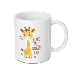 Stand Tall Dream Big Giraffe Printed Mug product
