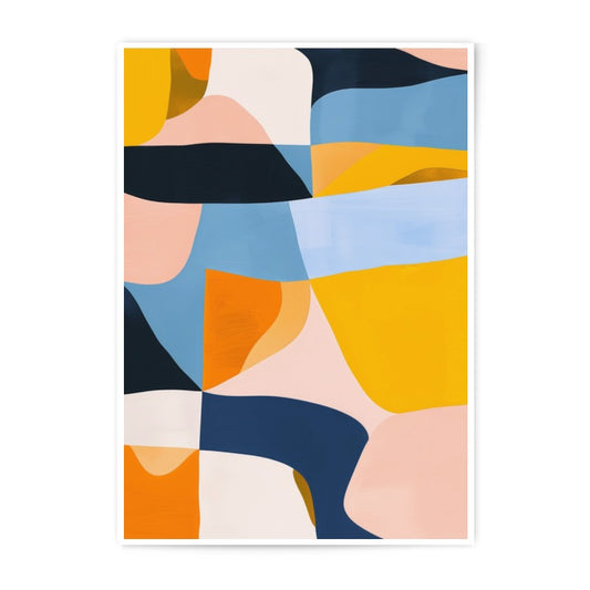 Abstract Art Photographic Print, Modern Wall Decor, Colorful Shapes Print, Geometric Art Print, Home Decor Art, Contemporary Art Print - Tawshia