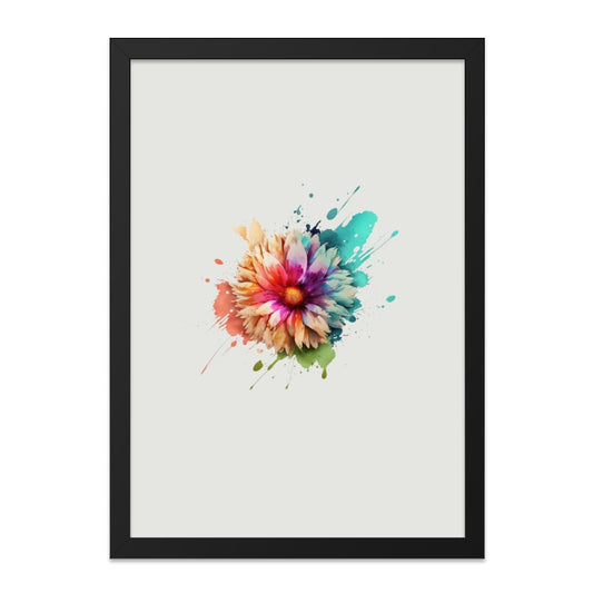 Watercolor Floral Wall Art, Colorful Flower Print, Modern Home Decor, Botanical Art, Vibrant Flower Painting, Abstract Art Print, Wall Decor - Tawshia