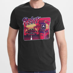 Vintage Arcade Gaming Theme Graphic T-Shirt product type