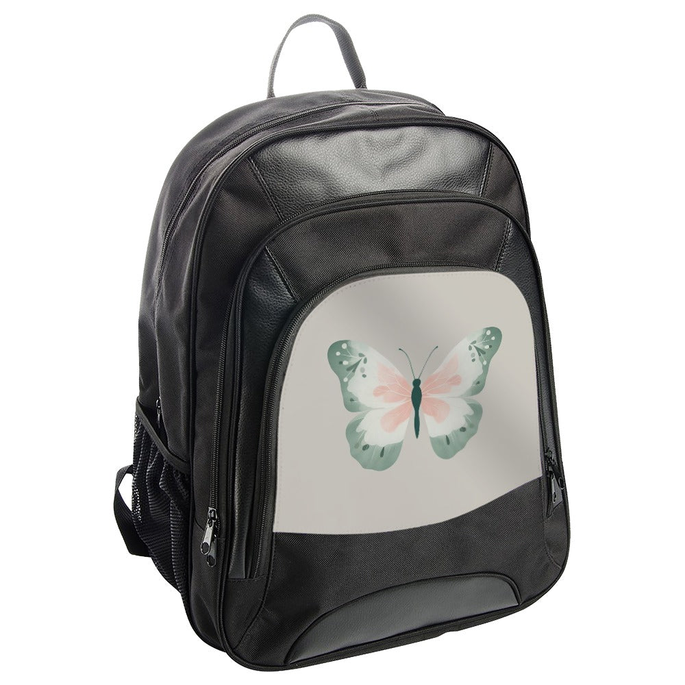 Butterfly Art Backpack, Pastel Wings Back Pack, Trendy Bookbag, School Travel BackPack, Gift For Girl, Cute Backpack, Fashion Backpack - Tawshia