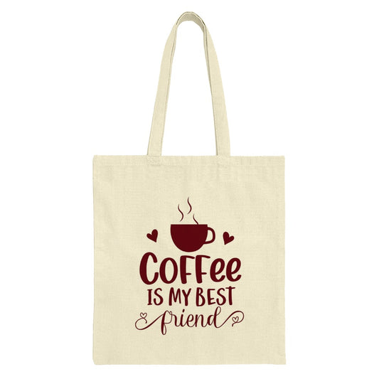 Coffee Lover Tote Bag, Best Friend Gift, Caffeine Addict Shopping Bag, Cute Hearts Design, Coffee Cup Graphic Tote, Everyday Tote Bag - Tawshia
