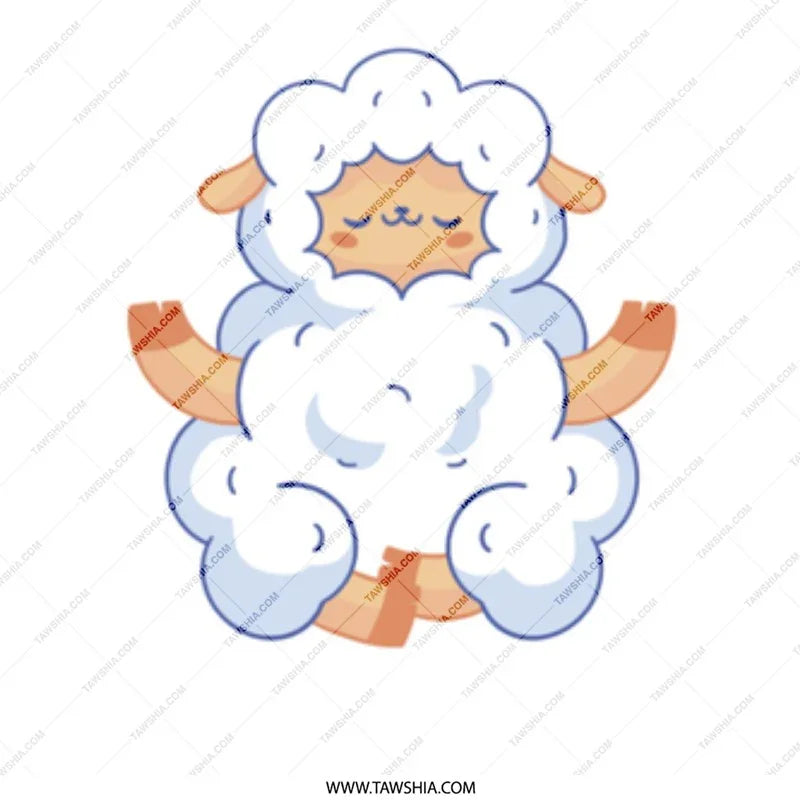 Cuddly Cartoon Lamb Design with Cute Expression product type