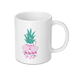 Funky Pineapple Flamingo Sunglasses Print Mug product