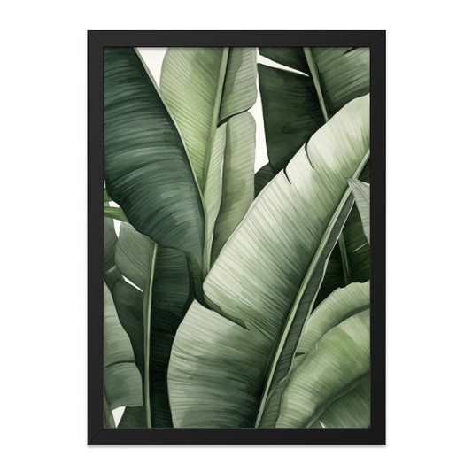 Banana Leaf Wall Art, Tropical Leaves Print, Greenery Decor, Botanical Wall Decor, Modern Wall Art, Nature Inspired Artwork, Home Decor - Tawshia