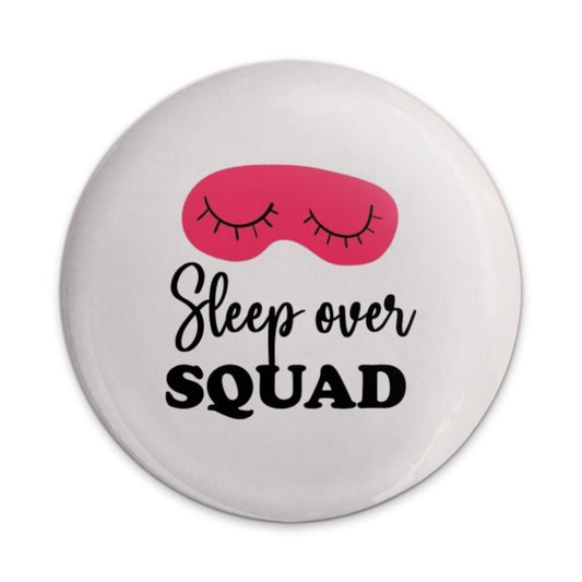 Sleepover Squad Pinback Button, Cute Party Favor, Girls Night In, Gift for Best Friend, Pajama Party, Birthday Present, Funny Button - Tawshia