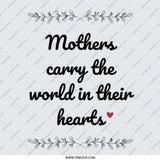 Mothers Carry The World Pinback Button, Mother's Day Gift, Mothers Day Button, Gift For Mom, Mom Pinback Button, Floral Decoration - Tawshia