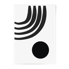 Black Arcs Circle Photographic Print, Minimalist Art, Modern Wall Decor, Home Art Prints, Simple Geometric Design, Photo Prints - Tawshia