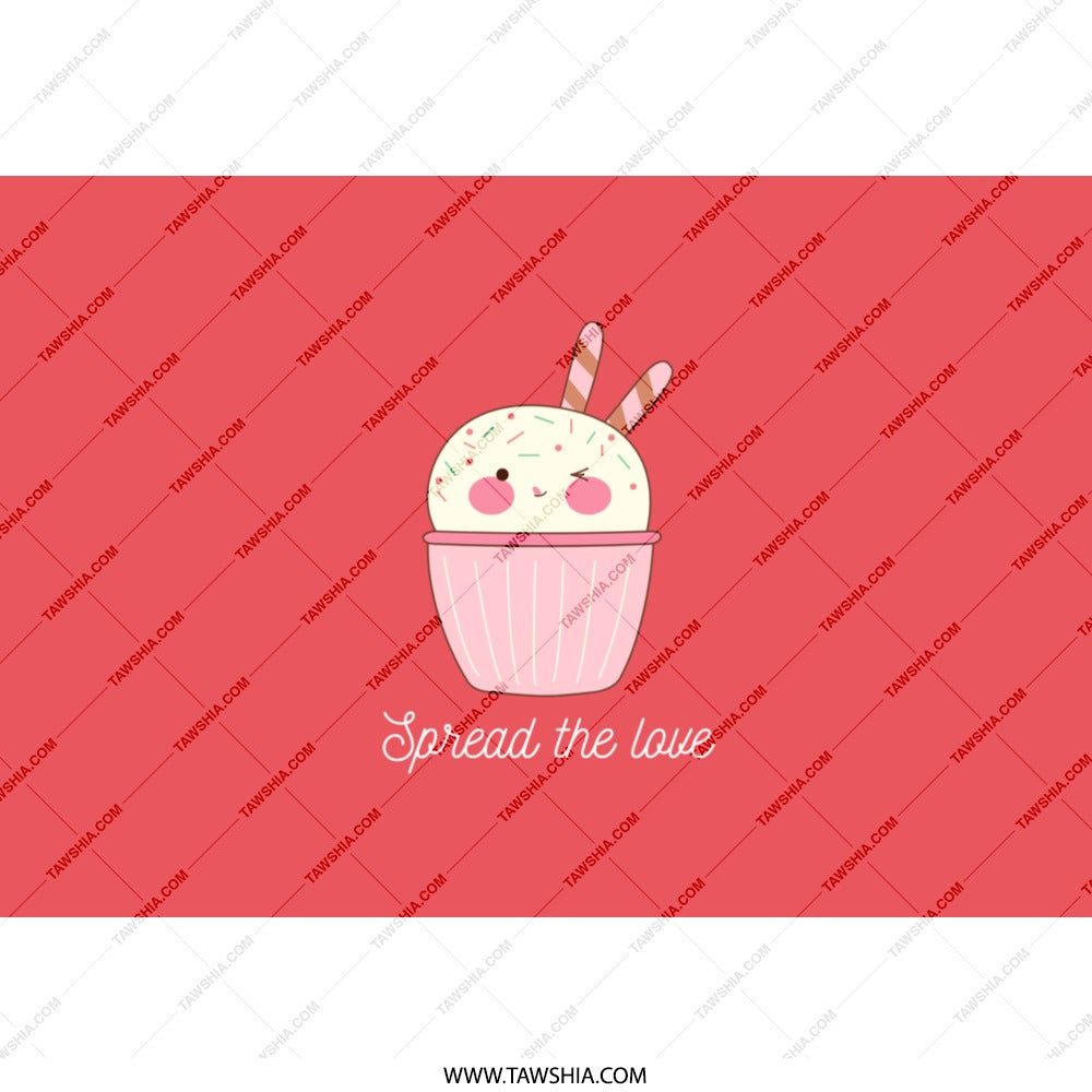 Cupcake Bunny Tumbler, Cute Animal Tumbler, Kawaii Tumbler, Spread The Love Tumbler, Gift For Her, Sweet Tumbler, Coffee Tumbler - Tawshia