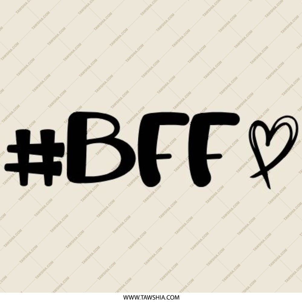 BFF Pinback Button, Best Friends Forever Button, Friendship Pin, Gift for Bestie, Cute BFF Gift, Matching BFF, Heart Button - Tawshia