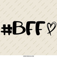 BFF Pinback Button, Best Friends Forever Button, Friendship Pin, Gift for Bestie, Cute BFF Gift, Matching BFF, Heart Button - Tawshia