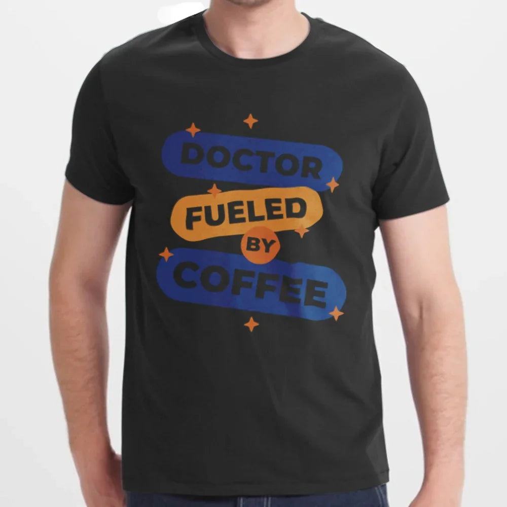 Doctor Fueled by Coffee Graphic T-Shirt product type