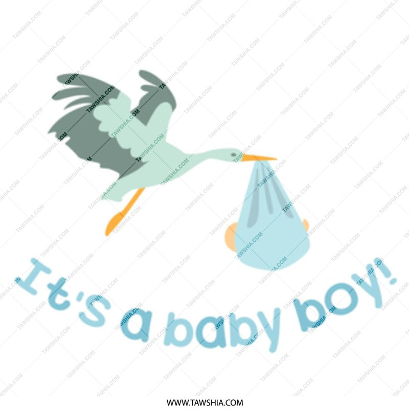 Baby Boy Stork Mug, New Baby Gift, Baby Shower Present, Cute Coffee Mug, Expecting Mom Gift, New Dad Gift, Pregnancy Gift, Newborn Arrival - Tawshia