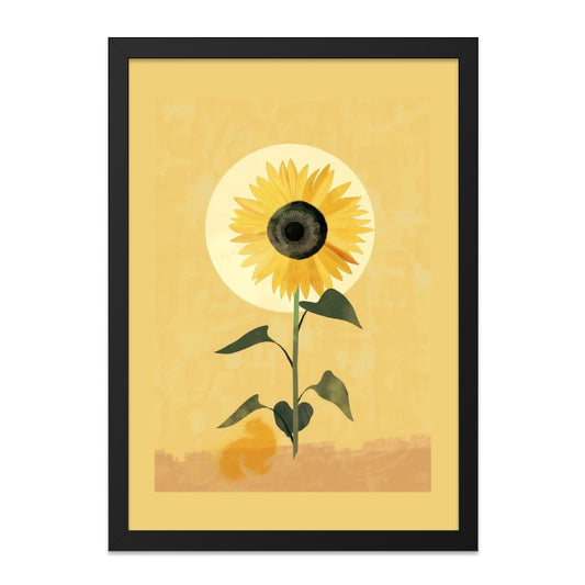 Sunflower Wall Art, Floral Print, Botanical Wall Decor, Modern Art Print, Yellow Wall Art, Nature Inspired Art, Home Decor, Flower Wall Art - Tawshia