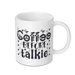 Coffee Before Talkie Mug, Funny Coffee Mug, Coffee Lover Gift, Sarcastic Mug, Novelty Mug, Gift For Friend, Morning Coffee, Cute Mug - Tawshia