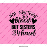 Not Sisters By Blood Backpack, Best Friends Gift, Sister in Law, Friendship Quote Backpack, Gift for Her, Heart Backpack, Pink Backpack - Tawshia
